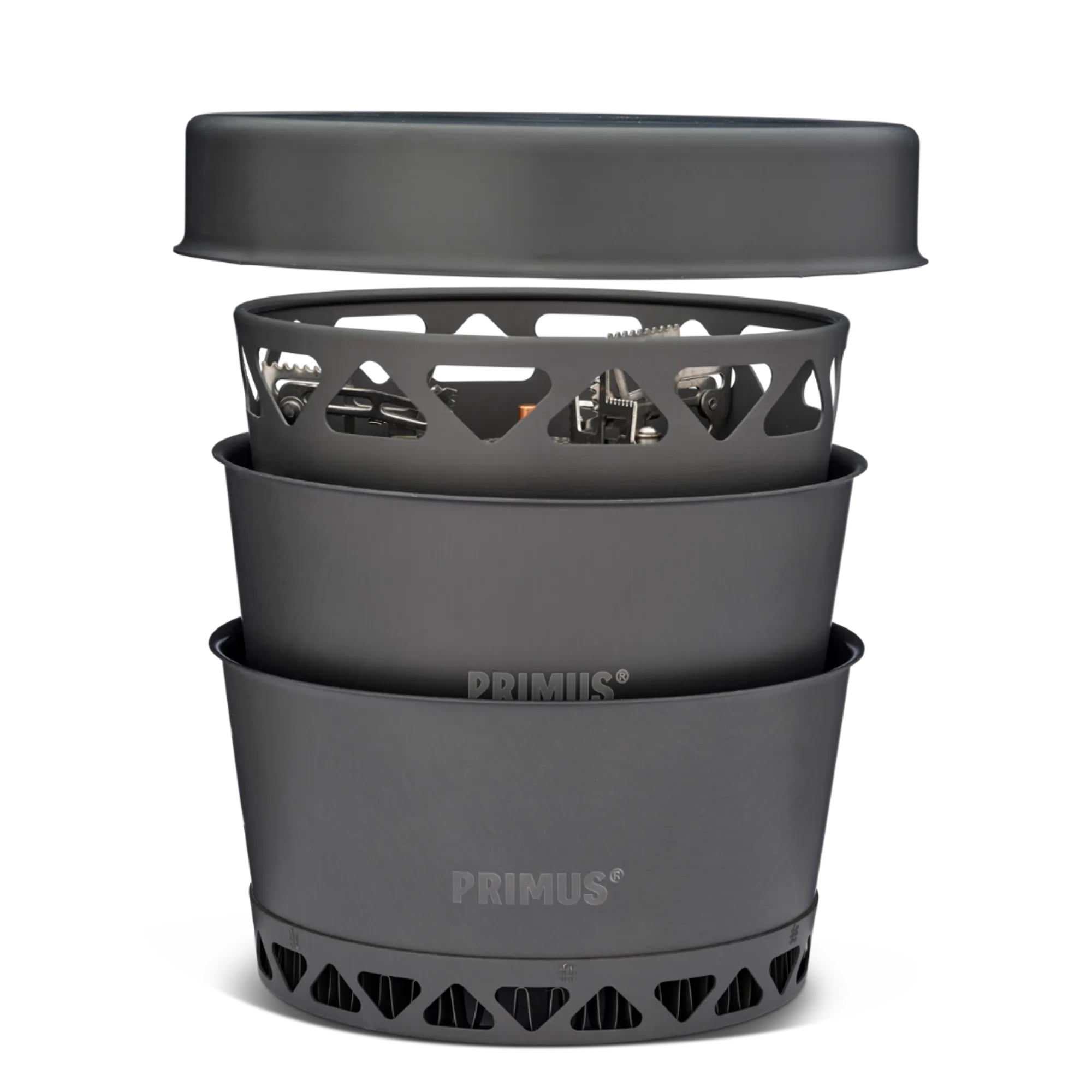 P351038 Primetech Stove Set 2x1.3L w. pan 11