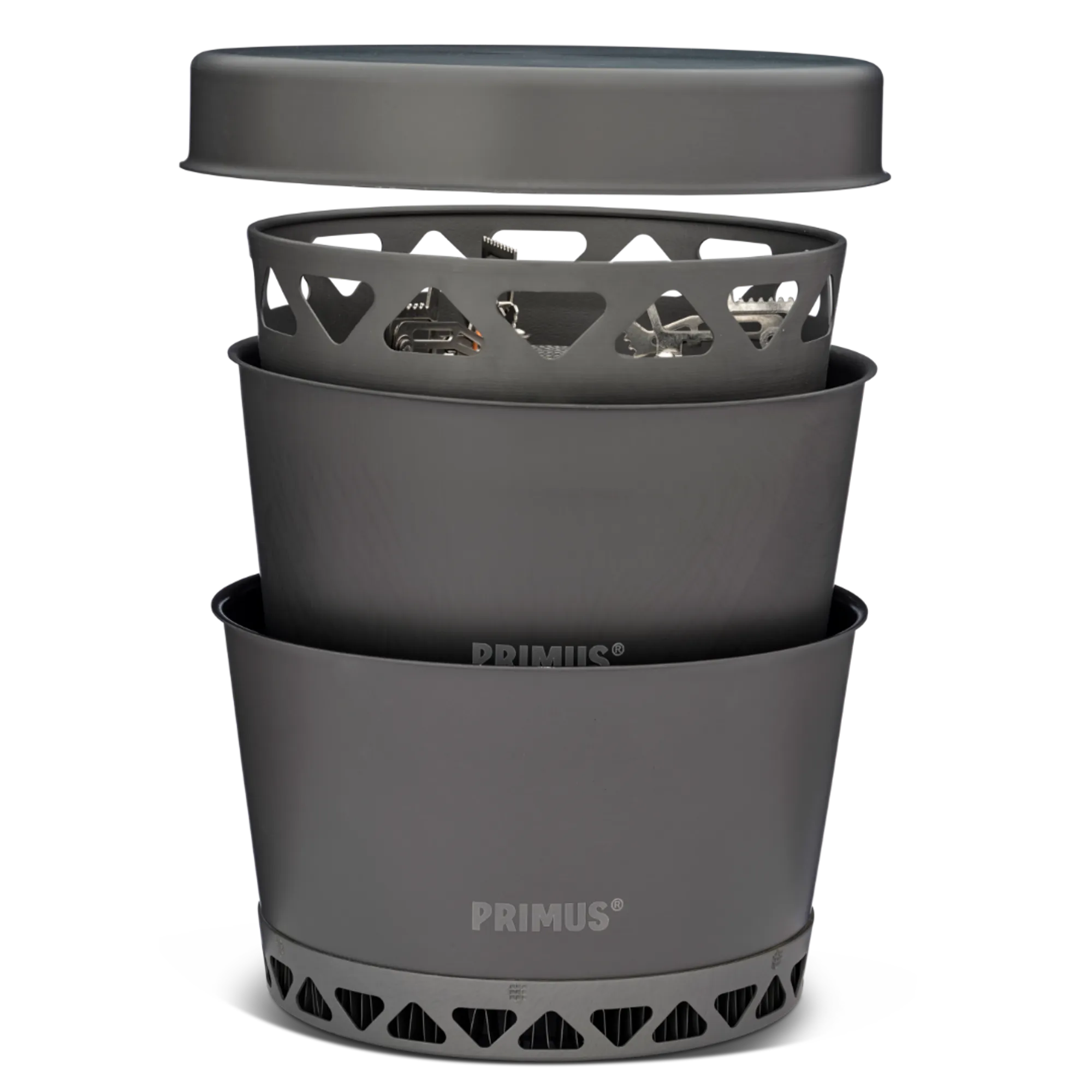 P351040 Primetech Stove Set 2x2.3L w. pan 11
