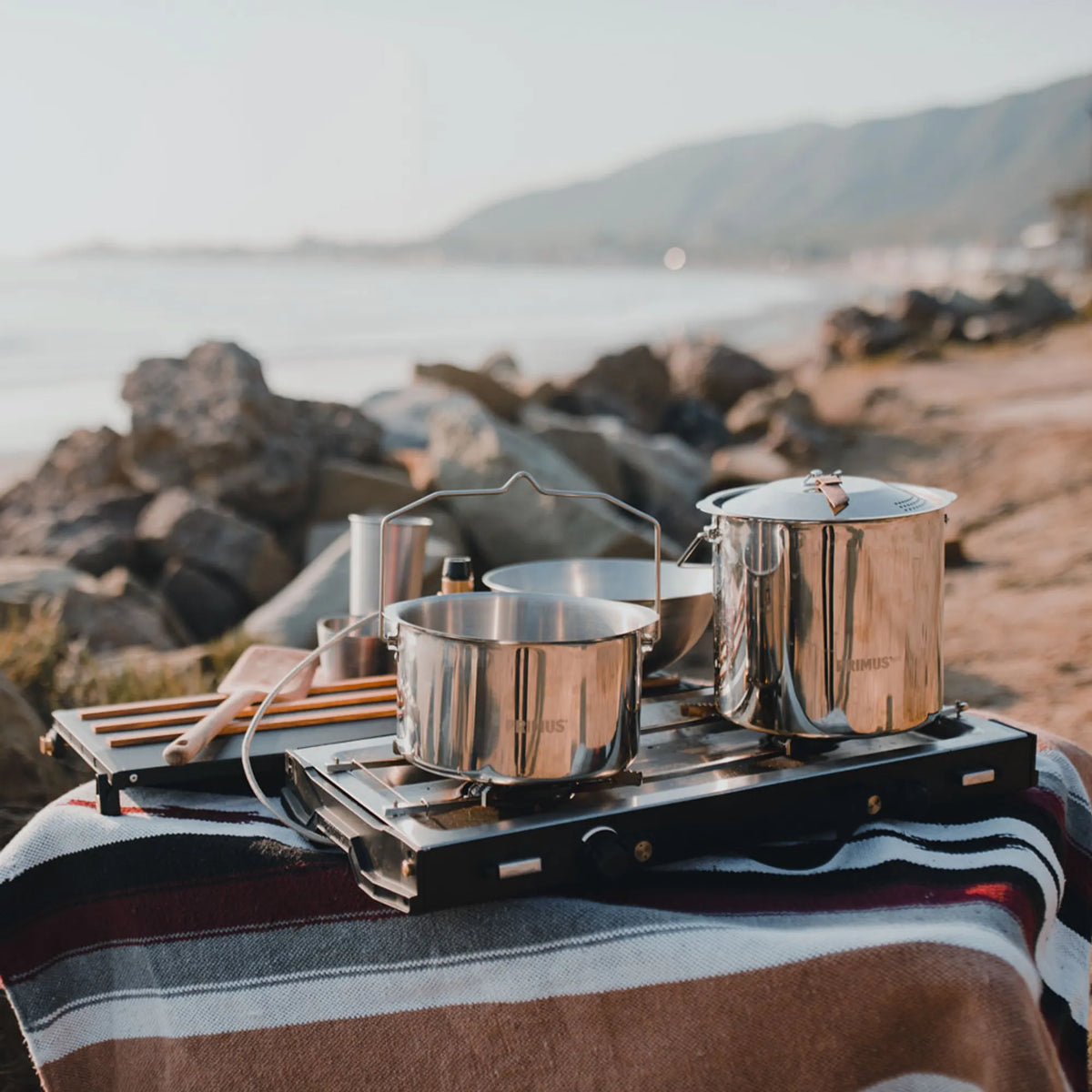 camping primusbauer Primus Alika Campingkomfyr – Dobbel Brenner Social Cooker