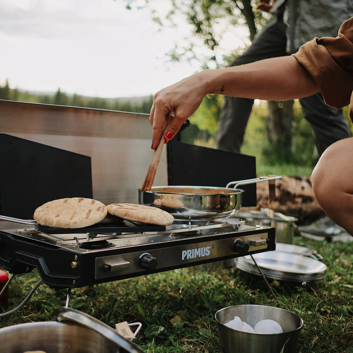 バーベキュー・調理用品 primus tupike Tupike Camping Stove + Grill Plate